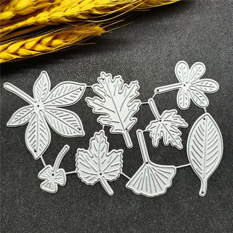 

Ассортимент листьев Новое поступление 2022 трафареты для резки металла штампы высечки для DIY скрапбукинга альбома бумаги тиснения