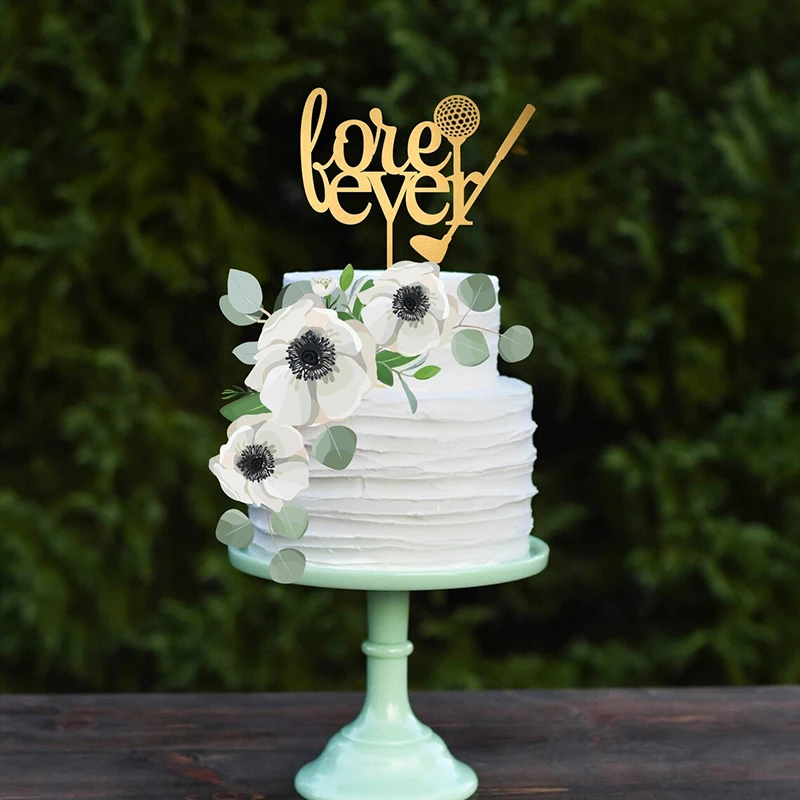 

Golf Wedding Cake Topper Fore Ever Golf Cake Topper Golfer Wedding Cake Topper Wedding Cake Topper for Golfers