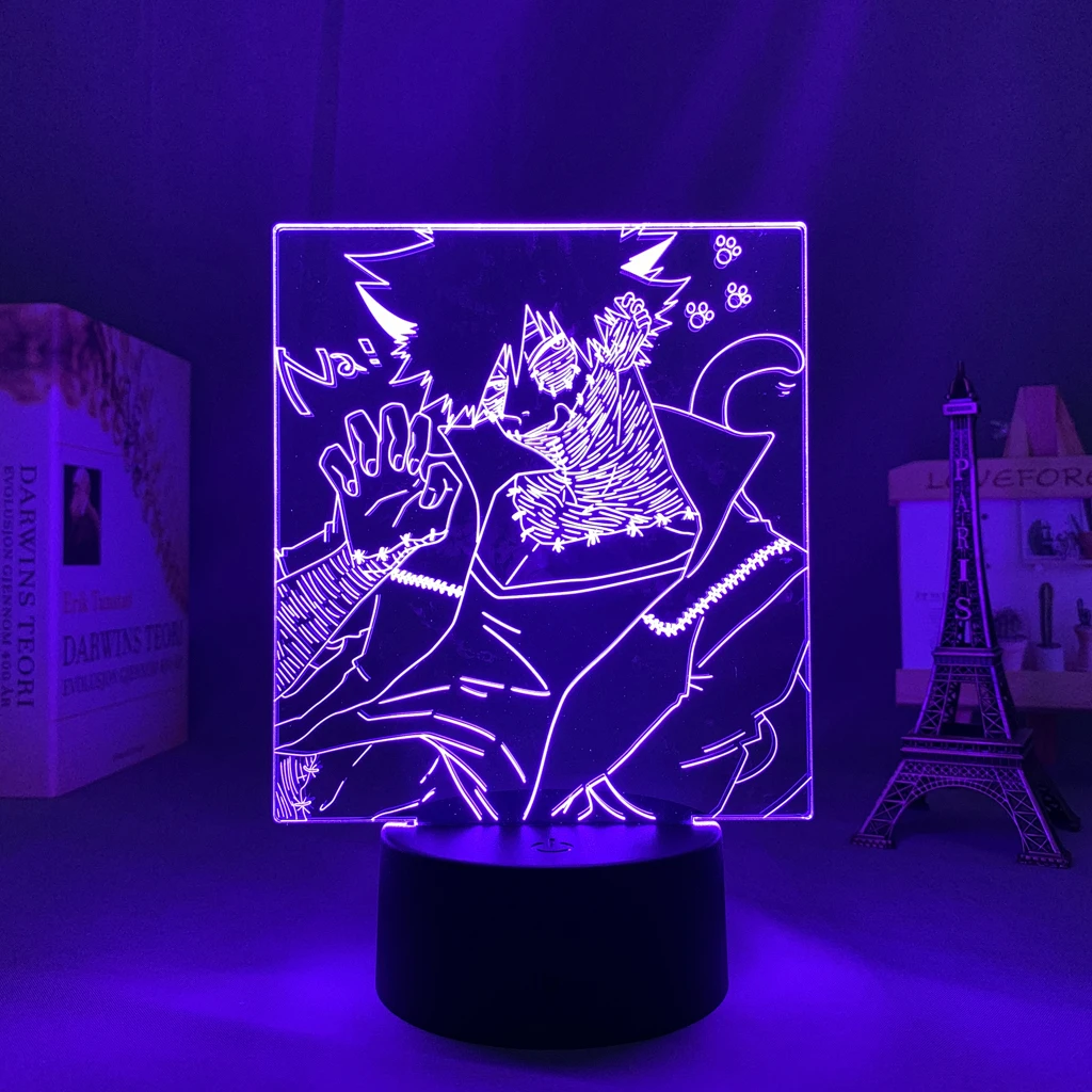 

Anime Led Night Light My Hero Academia Fanart Dabi Cat for Room Decoration Home Lighting Birthday Gift 3d Led Lamp Manga Dabi