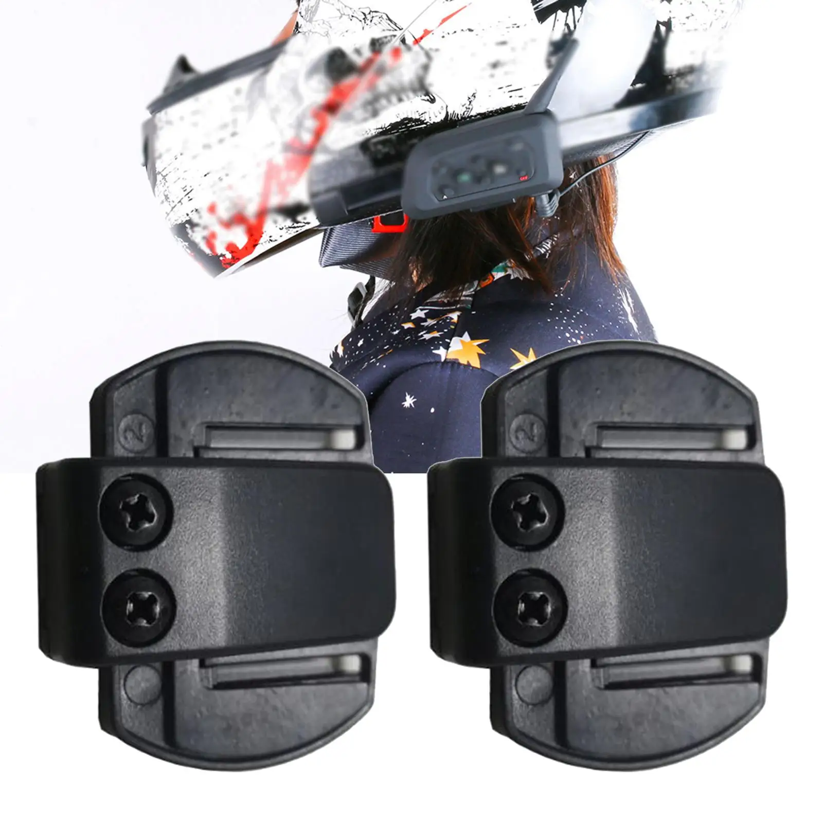 Зажимы для гарнитуры мотоцикла V4Pro V6 2 шт. прямая замена совместим с прочной