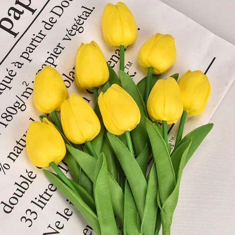 5 шт. тюльпаны Искусственные цветы реальные на ощупь Цветы Букет тюльпанов Декор искусственные тюльпаны цветы для фотографий