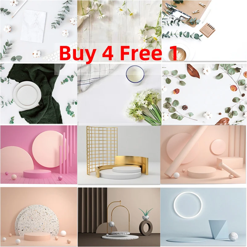 

Cosmetics Photo Background Decoration 3D Solid Pattern Photography Backdrops For Photo Studio Product Shooting Wallpaper Props