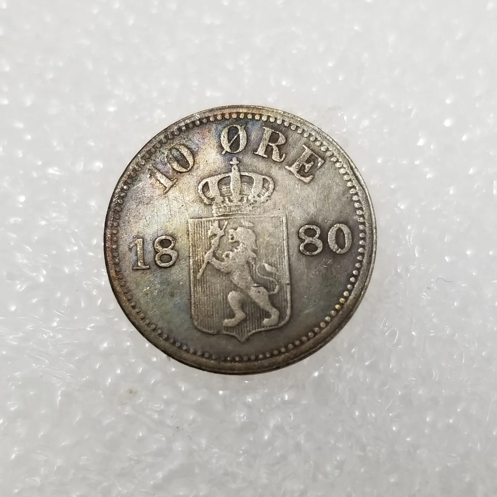 

Норвежские серебряные монеты 1880 года, украшение для дома, магические монеты, коллекционные монеты, настольное украшение