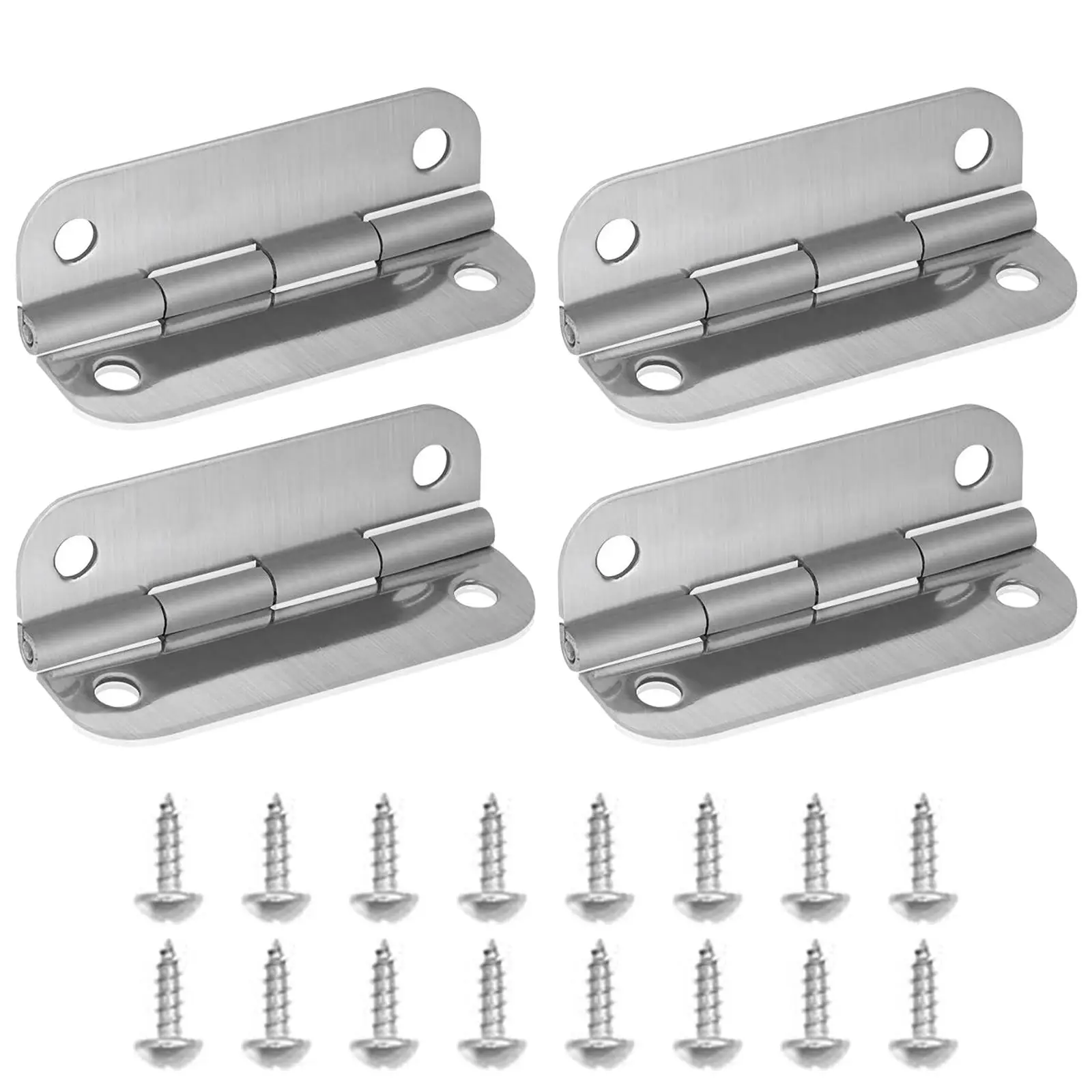 4 Pcs ICooler Plastic Hinges Cooler Replacement Hinges With 16 Pcs Screw For 25 To 165 Quart Rectangular-shaped  Ice Chest Igloo