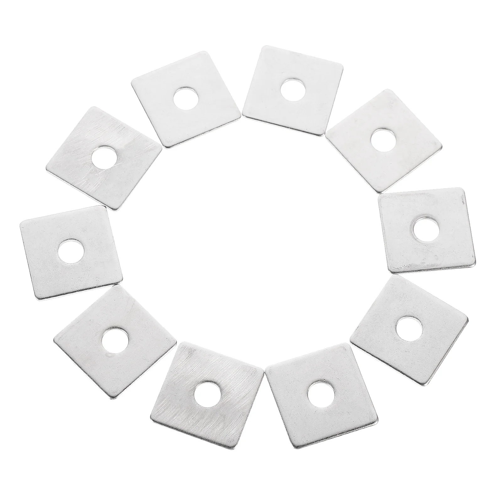 

10Pcs Square Flat Washers Stainless Steel Washers Sturdy Washers for Industry