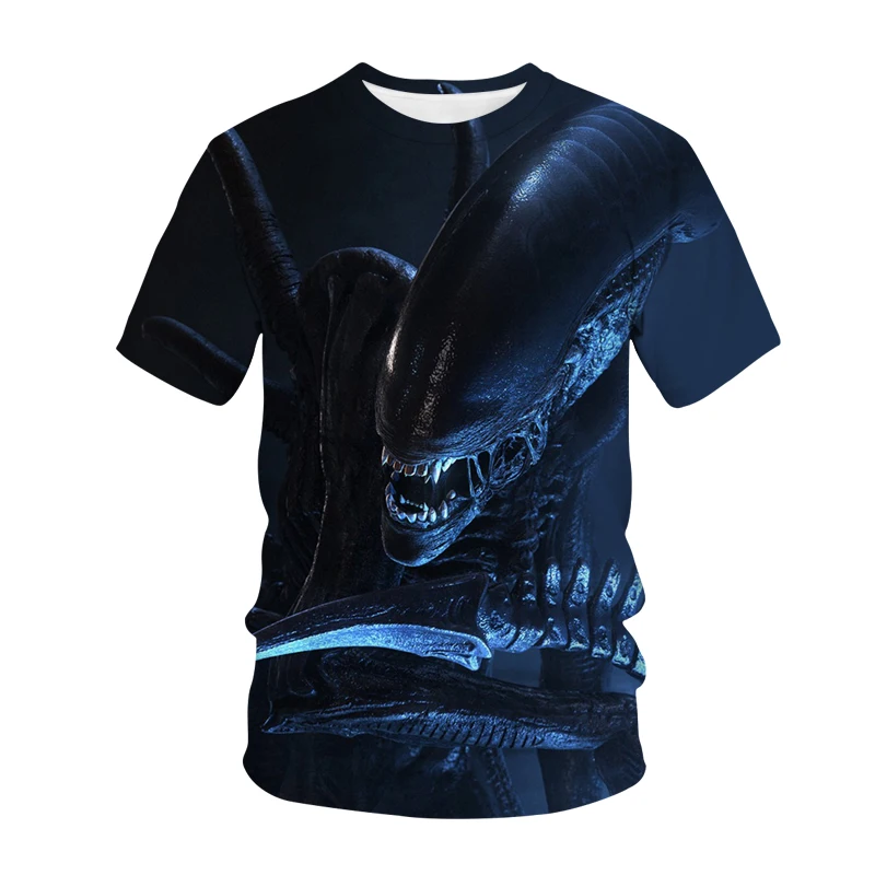 

New Alien T-Shirt Game Movie 3D Print Streetwear Men Women Fashion O-Neck Short Sleeve T Shirt Predator Hip Hop Tees Tops Unisex