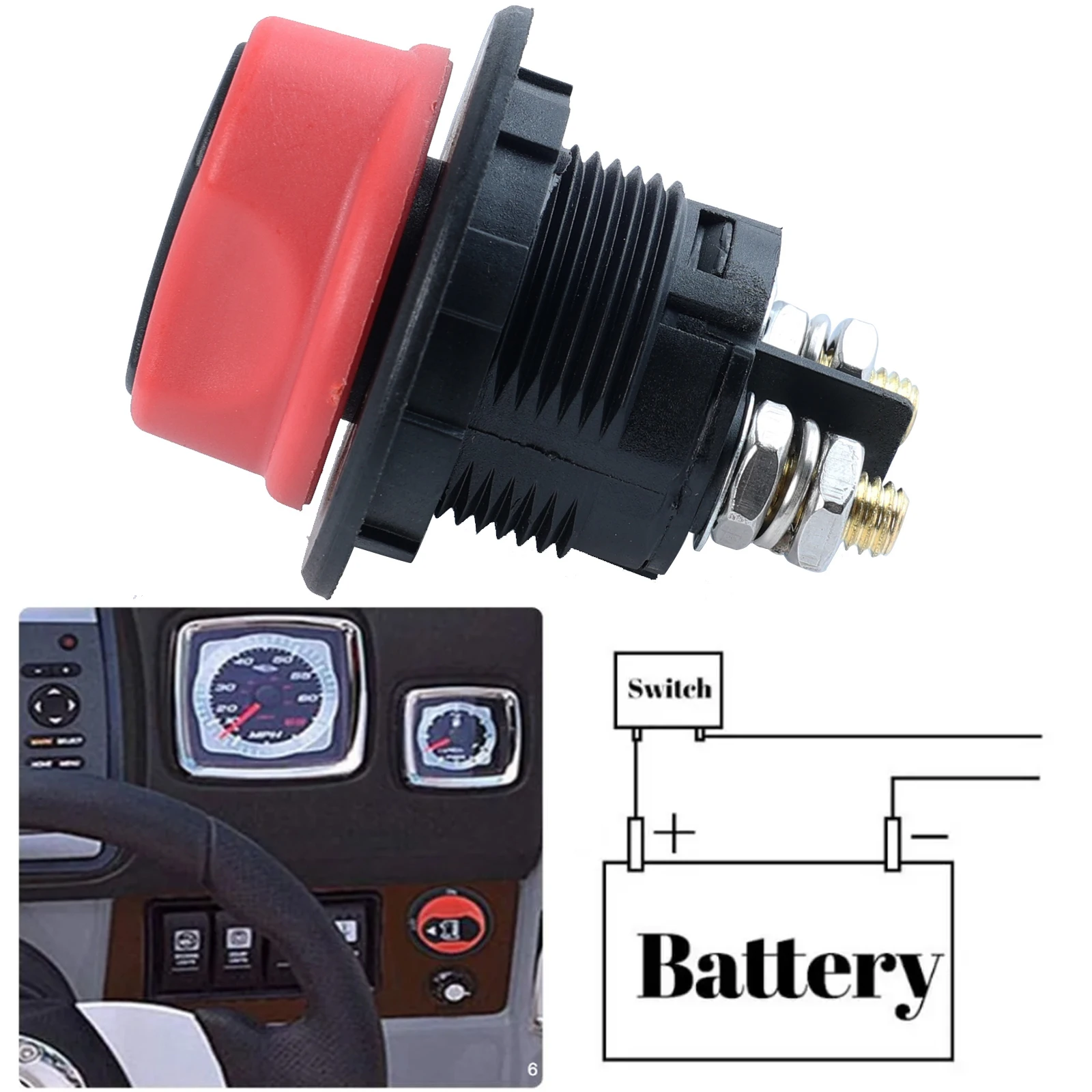 Автомобильный аккумулятор поворотный отключатель безопасное отключение