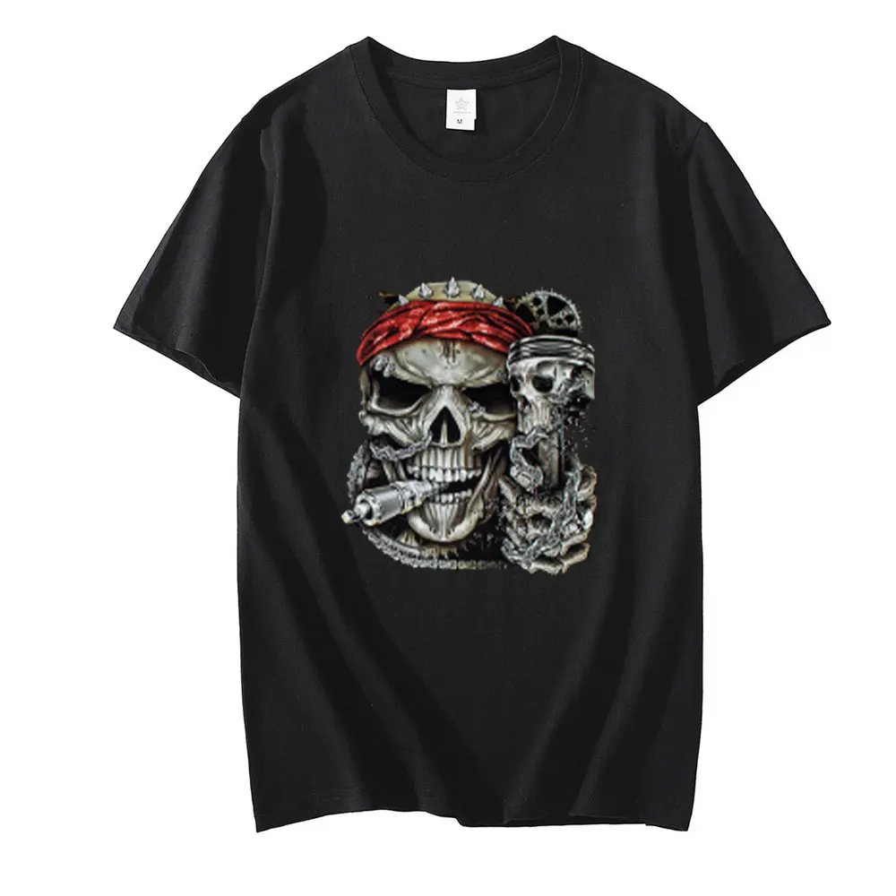 

Halloween Skeleton Pirate Patterned T-shirt for Men with trendy Halloween Skeleton Pirate patterned T-shirt in various colors