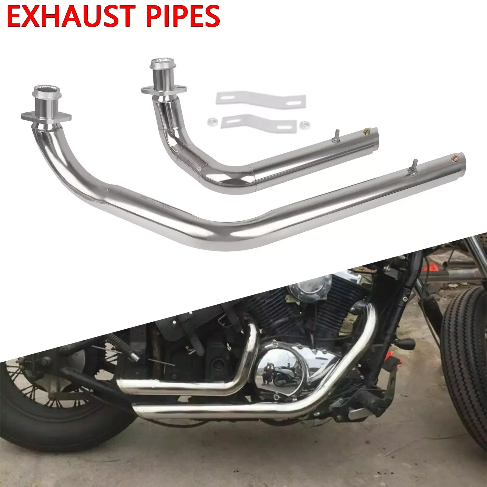 Фото Полная выхлопная система для мотоциклов Kawasaki Vulcan 800 S, EN800, VN800, S800, VN400, EN 800, VN 400, S 800 №1