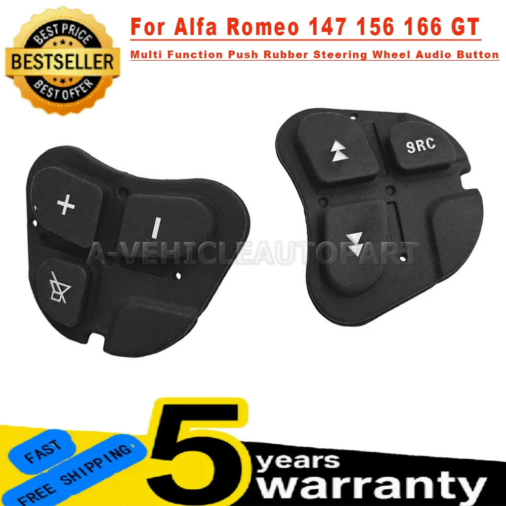 

Многофункциональная резиновая кнопка на руль для ALFA ROMEO 147 156 166 GT