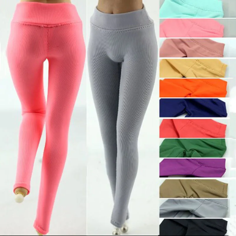 

1/6 Female Soldier Sexy Fitness Leggings Trousers Colorful Stretch Sport Yoga Pants Accessory For 12" Action Figure Body Model