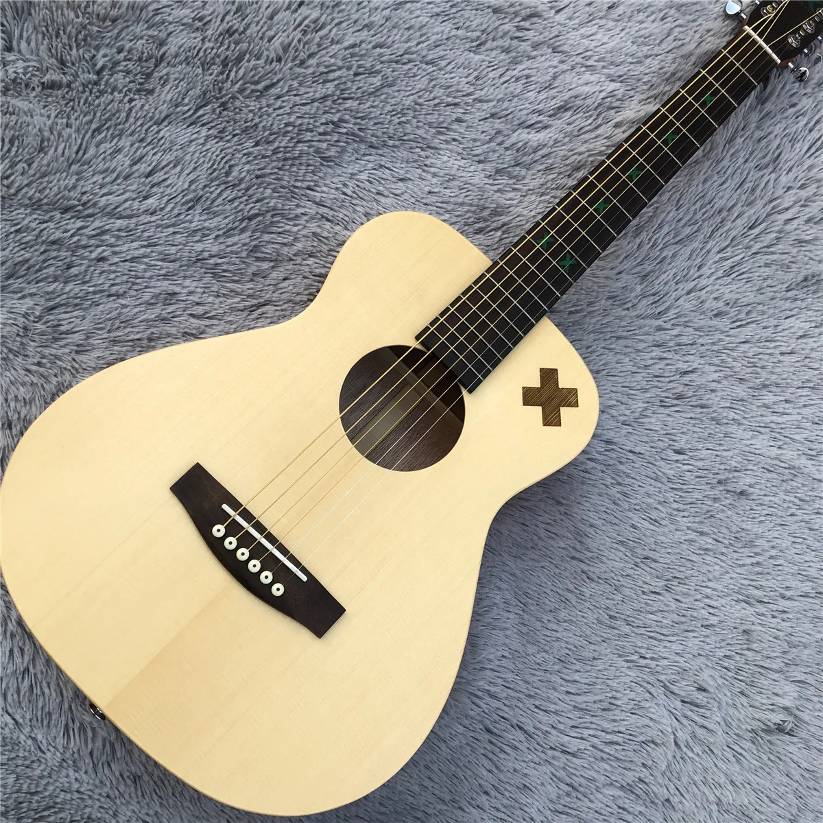 

34 Inches Solid Spruce Top D Model MAHOGANY Back and Sides Mini Acoustic Guitar Free Shipping