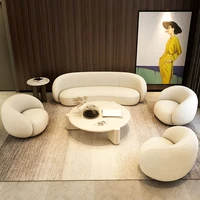modern simple cashmere arc fabric sofa