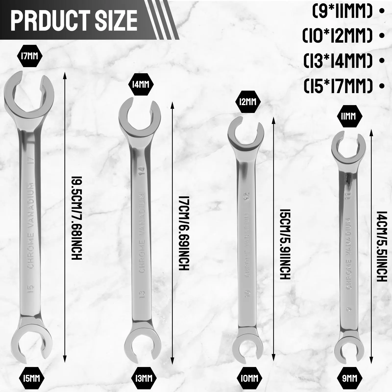 

Набор торцевых ключей Toorise 4 шт.