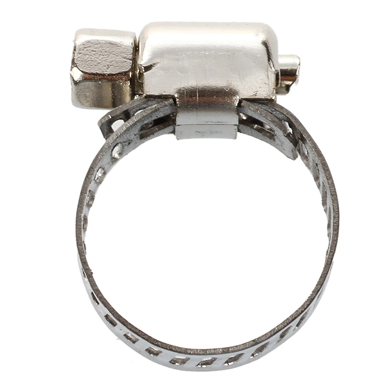

10 Pcs Stainless Steel 13mm to 19mm Hose Pipe Clamps Clips Fastener