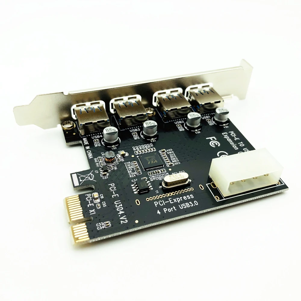 

1 компл. Профессиональный 4-портовый PCI-E на USB 3,0 концентратор PCI Express адаптер расширения 5 Гбит/с скорость USB 3,0 PCI Express