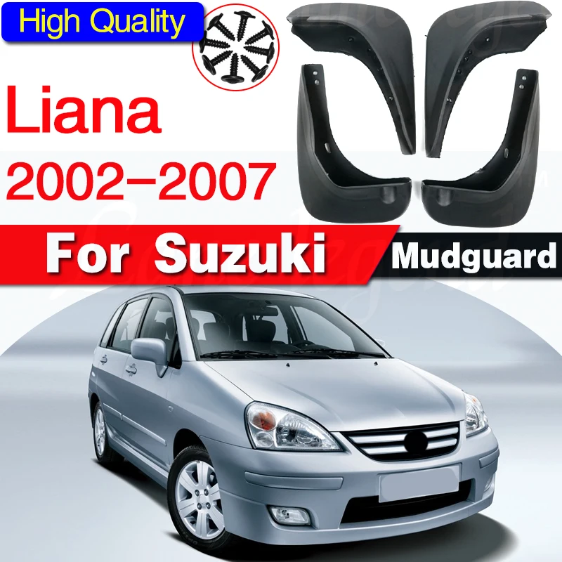 

Car Mud Flaps For Suzuki Liana Aerio SX Baleno 2002-2007 Mudflaps Splash Guards Mud Flap Mudguards Fender 2003 2004 2005 2006