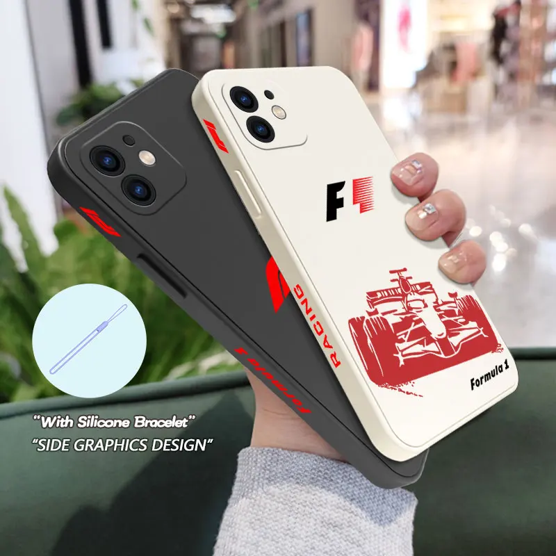 Cool Formula 1 F1 Phone Case For Samsung A81 A53 A50 A12 A22S A52 A52S A51 A72 A71 A32 A22 A20 A30 A21S A11 4G 5G With Lanyard