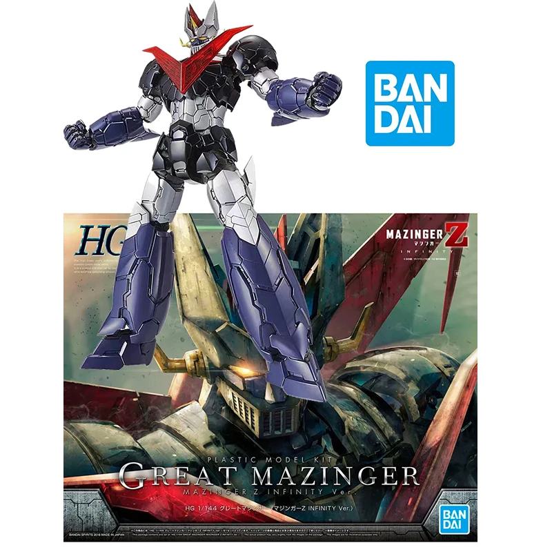 

Bandai Genuine HG 1/144 MAZINGER Z Infinity Ver. Great Mazinger Anime Gift Collection Model kit Mobile suit Assembled toy Figure