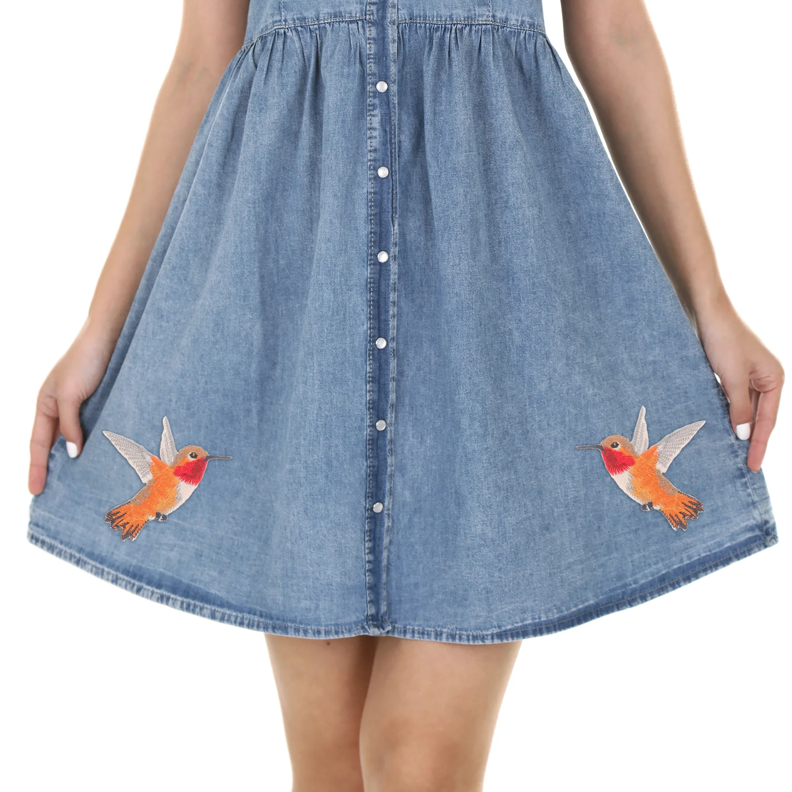 2 шт. нашивка в виде колибри женская джинсовая куртка шляпа нашивки пришивные для