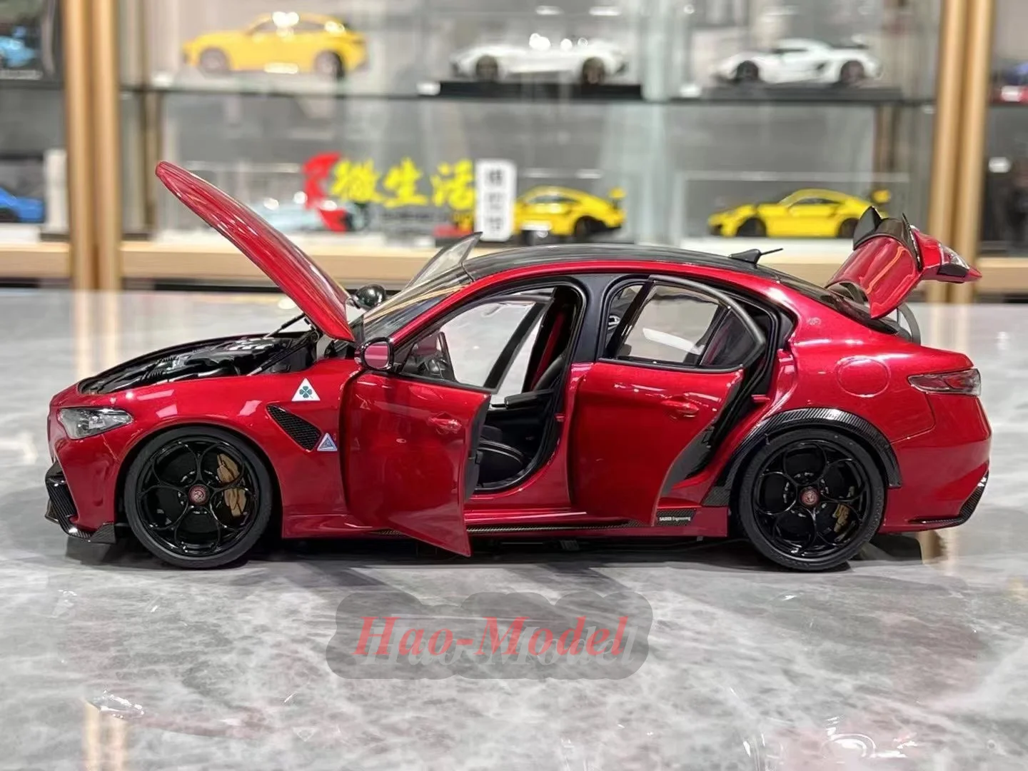 Модель автомобиля MH 1:18 для Alfa Romeo Giulia GTA литой под давлением детские игрушки