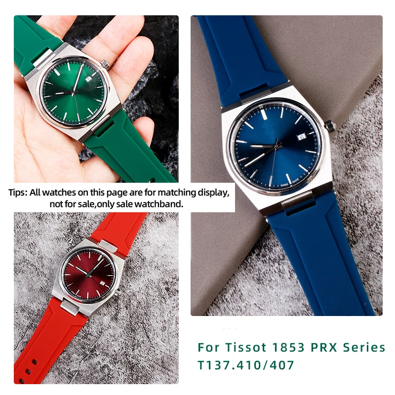 Мужской ремешок для часов Tissot 1853 Super Player серии Prx T137.410/407 с приподнятым ртом 12 мм