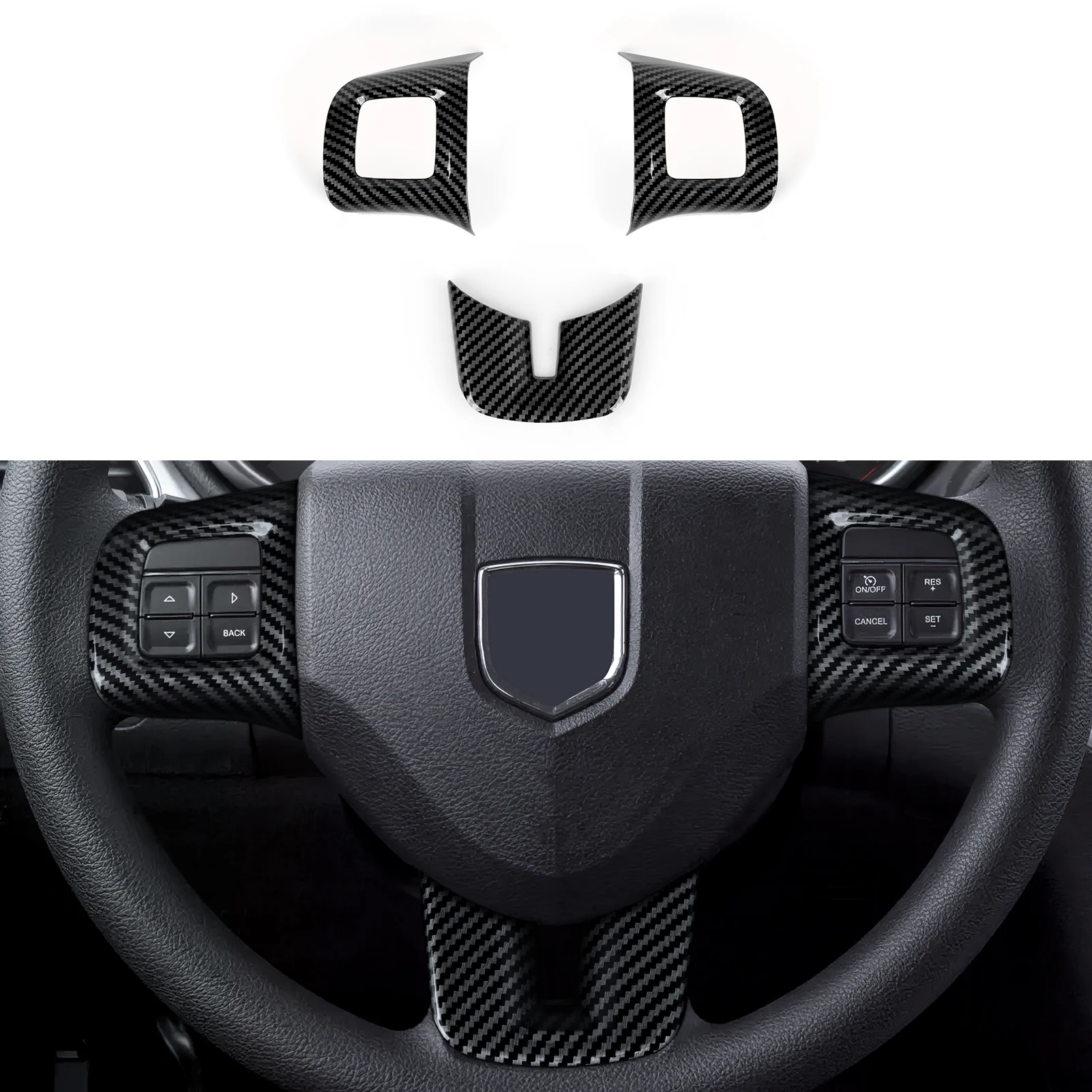 

Автомобильная панель рулевого колеса, накладка из АБС-пластика для Dodge Charger Challenger Avenger Dart Durango Journey для Fiat Freemont для Grand Caravan