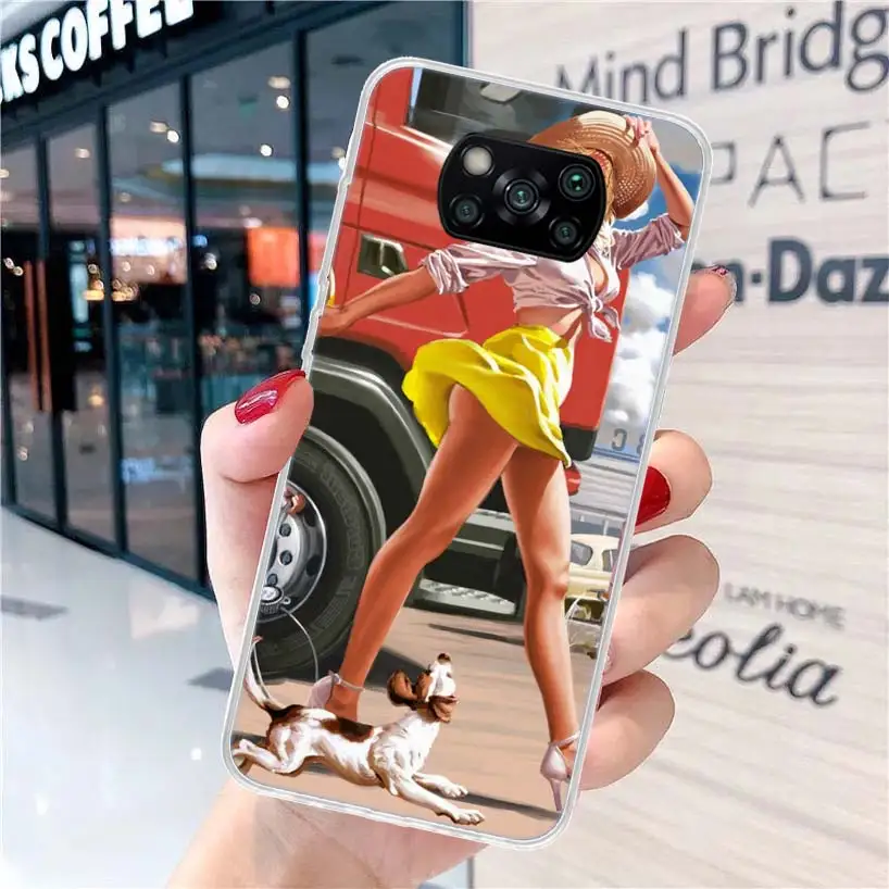 Сексуальный женский Мягкий чехол для телефона девушек Xiaomi Poco X6 X5 X4 Gt X3 Nfc F6 F5 Pro M5s M5