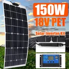 Полугибкая монокристаллическая солнечная панель PET, 150 Вт, 18 в, для дома и улицы