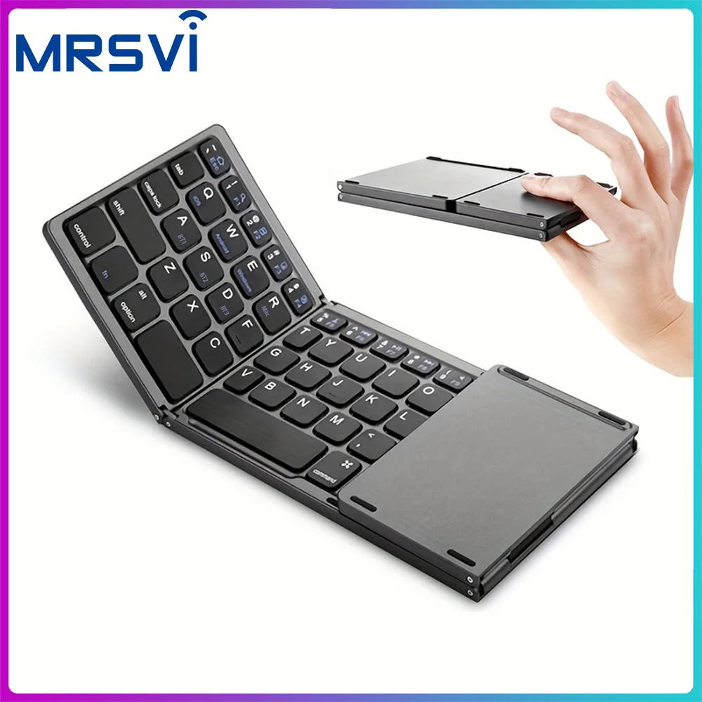 Мини-беспроводная клавиатура B033 с тачпадом BT офисная портативная магнитная