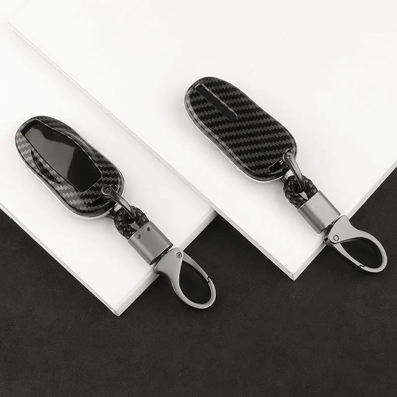 

Carbon Fiber Car Key Case Is Suitable For Tesla Model S Model 3 Model X Model Y, Remote Control Housing Protection Accessories
