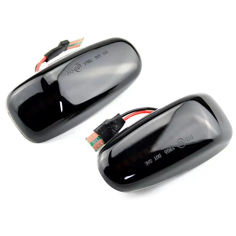 2x For Mercedes BENZ E-Class W210 C-Class W202 W208 Dynamic Flowing LED Turn Signal Light Side Marker Sequential Blinker Light