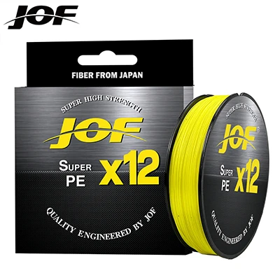 

JOF X9 X12 Braided Fishing Line Super Strong Fly Wire PE Multifilament 9/12 Strand 300M 20LB-92LB Carp Woven Thread