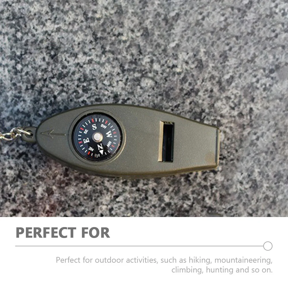 2 шт. наружное 4-в-1 свисток Компас увеличительное стекло |
