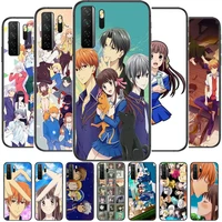 fruits basket anime black soft cover the pooh for huawei nova 8 7 6 se 5t 7i 5i 5z 5 4 4e 3 3i 3e 2i pro phone case cases