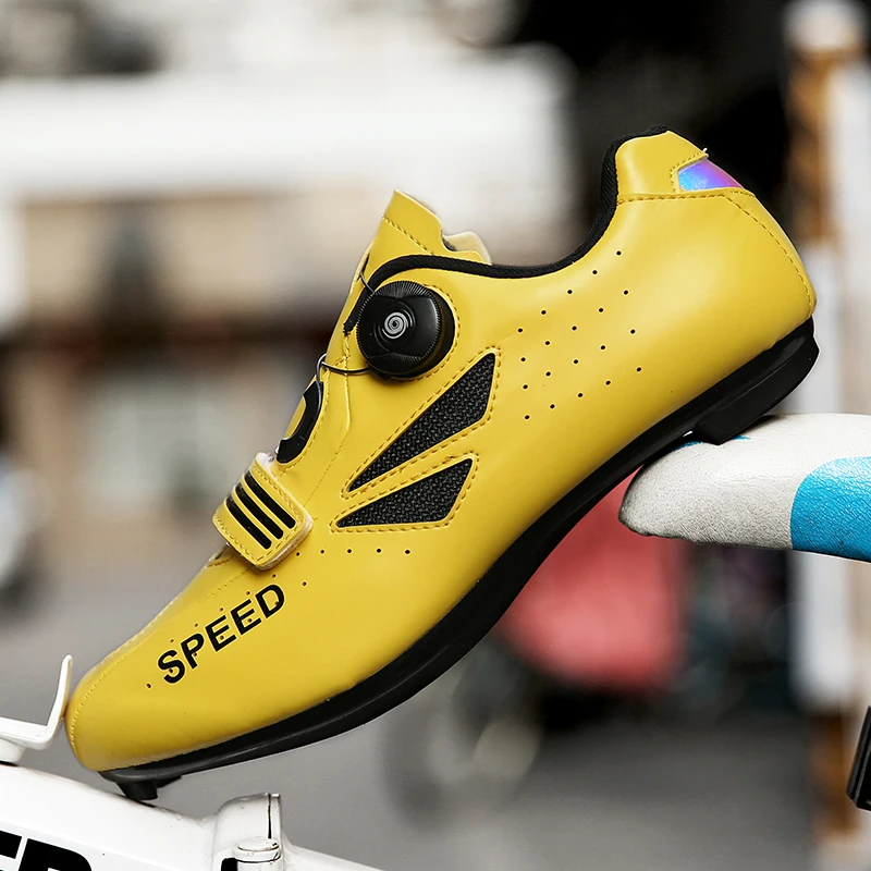 

Cycling Shoes SPD for Men Sneakers Women Road Bike Sneakers Self-Locking Rubber Sole Athletic Bicycle Sports Shoe Plus Size36-47