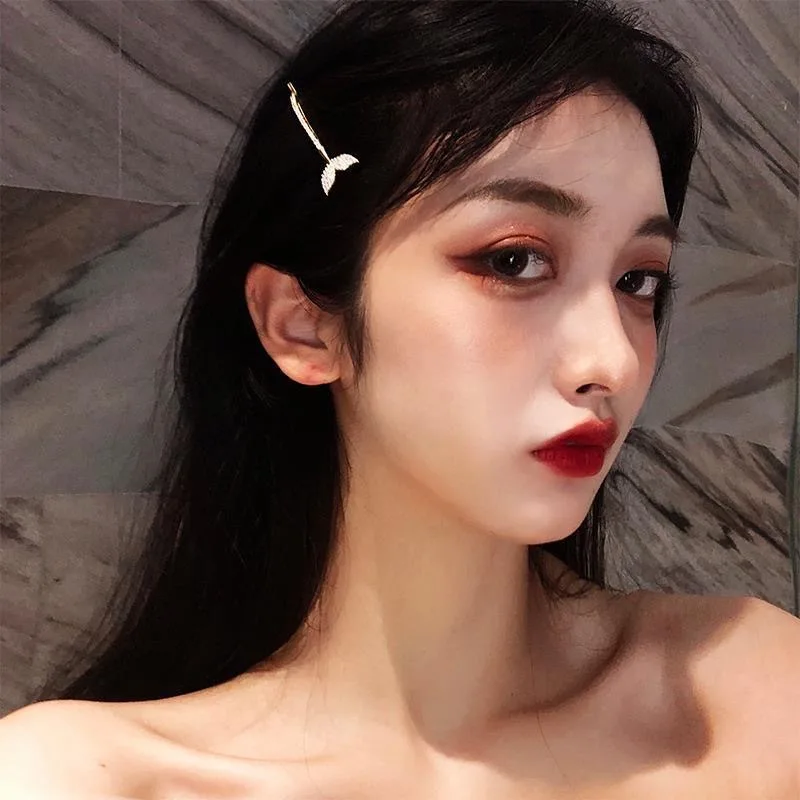 

Боковой зажим «рыбий хвост» для девочек, корейские Ins челки, зажим для волос, зажим для волос, Русалка, заколка Дельфин головной убор, одно слово, зажим, оптовая продажа, новинка 2022