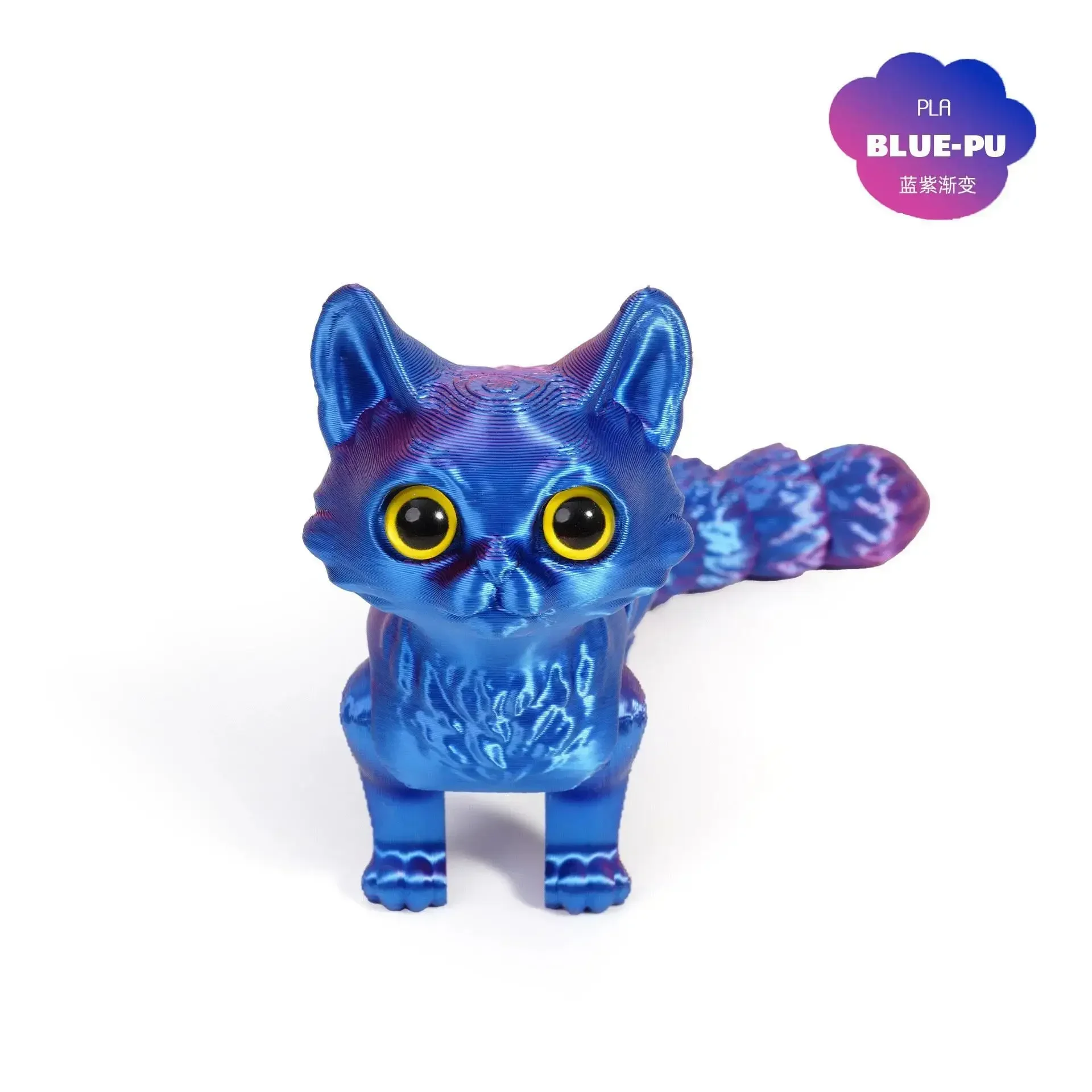 

3d печатная шарнирная фигурка милых кошек, миниатюрный декор для гостиной, автомобиль, настольное украшение для дома, аксессуары, подарки для детей