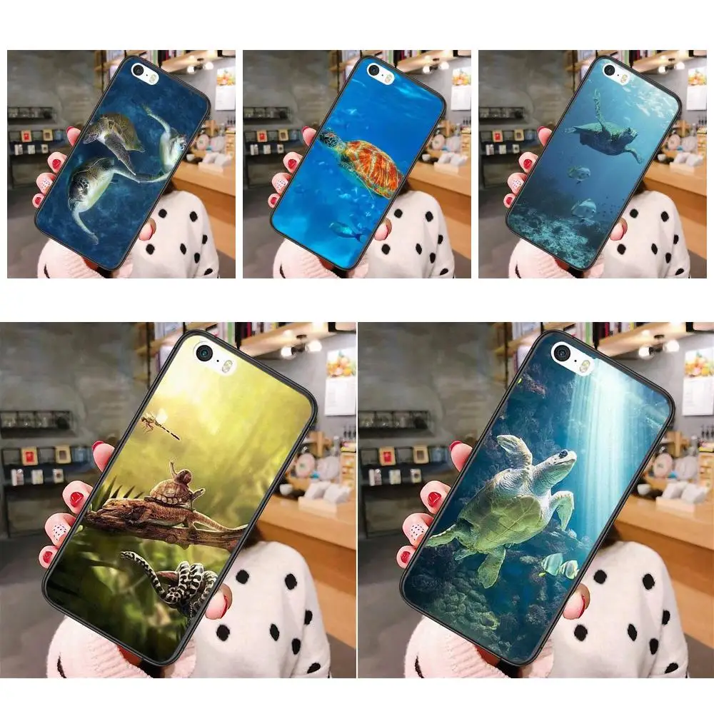 

Милые Животные морские Черепашки для Xiaomi Pocophone F1 F2 F3 Note 3 10 Mix 2 2S M3 X2 X3 GT NFC Lite Play Pro 5G черный чехол из ТПУ