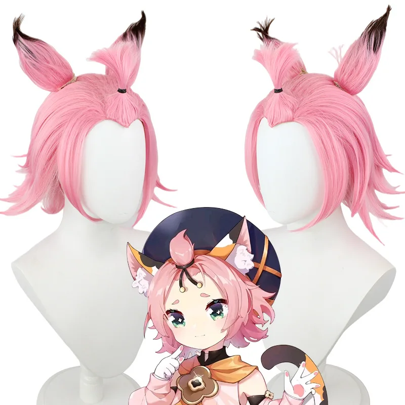 

Cartoon Anime Diona Katzlein Halloween Cosplay Wigs Party Role Playing Dress Up Synthetic Fiber Hair Props Fashion Accessories