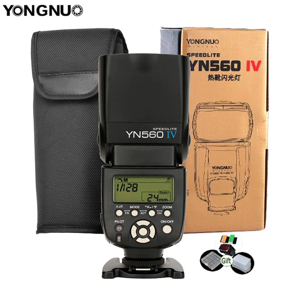

Yongnuo YN560IV Speedlite 2.4G Wireless Radio Master Slave Flash YN560 IV For DSLR Camera Canon Nikon Sony Pentax Olympus Fuji