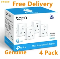 4 x tp link tapo p100 smart plug wifi outlet voice control wireless genuine