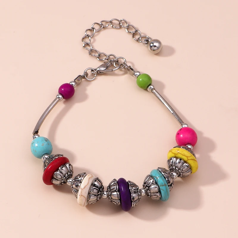 

Bohemian Colorful Beads Bracelets Ethnic Handmade Beads Bracelets & Bangles for Women Girls Party Holiday Jewelry Accessories