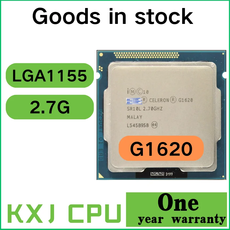 

Двухъядерный процессор Intel Celeron G1620, 2,7 ГГц, 2 Мб, 55 Вт, LGA 1155