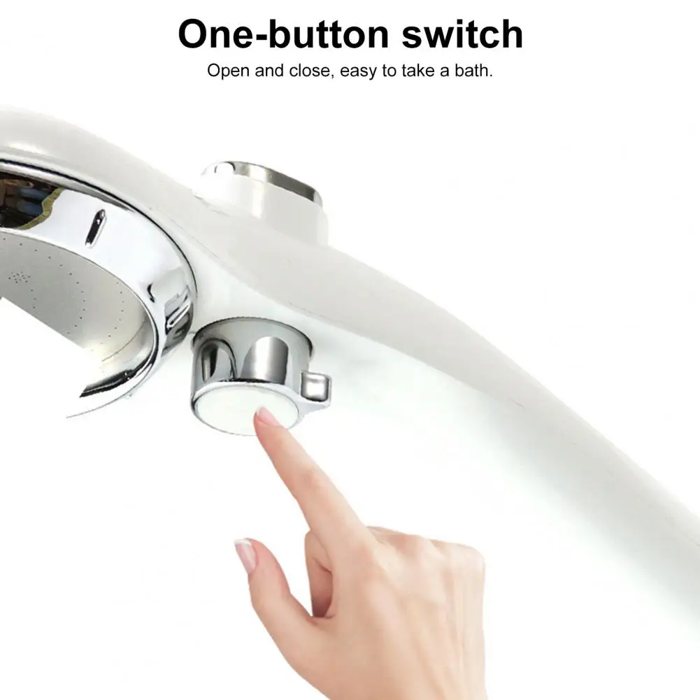 

Practical Shower Nozzle Replaceable Shower Head High Pressure Daily Use Water Saving Shower Head Powerful Water Flow