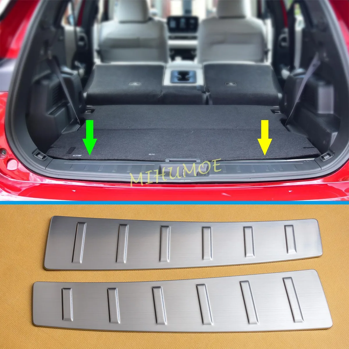 Для Mitsubishi Outlander 2022 2023 2024 2025 из нержавеющей стали, задняя защита на порог багажника, защитная крышка