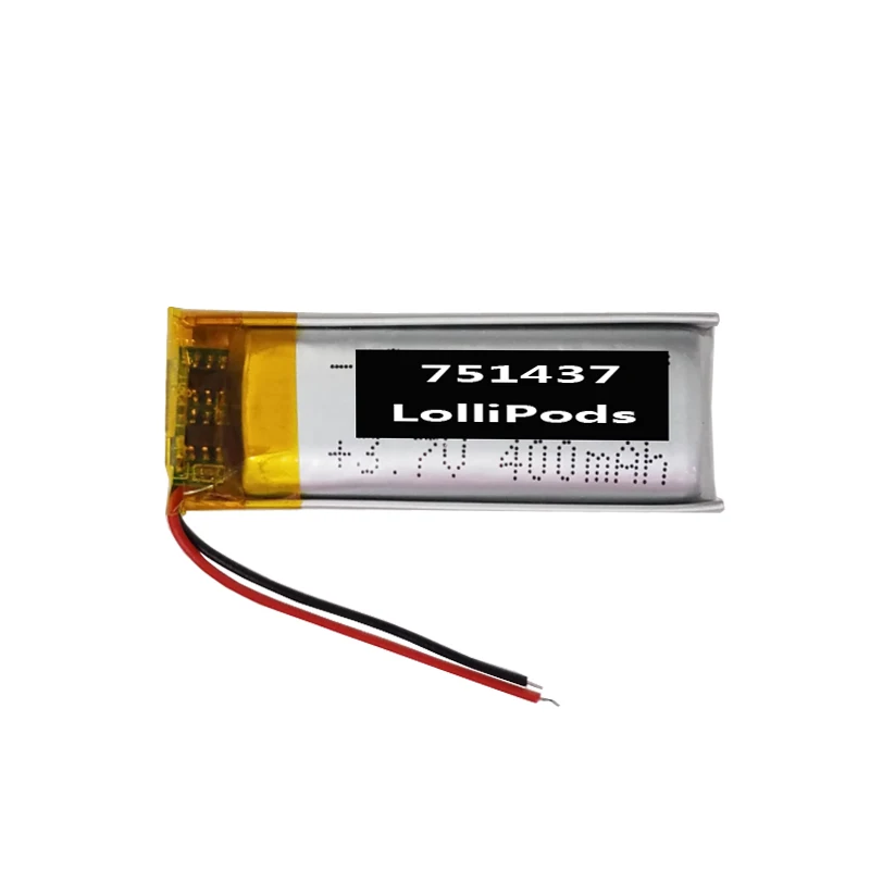 400 мАч 751437   Аккумулятор для EDIFIER LolliPods Mini Airpods, чехол для зарядки громкой связи (art.: 3920cd48e4a7e) - 3920cd48e4a7e