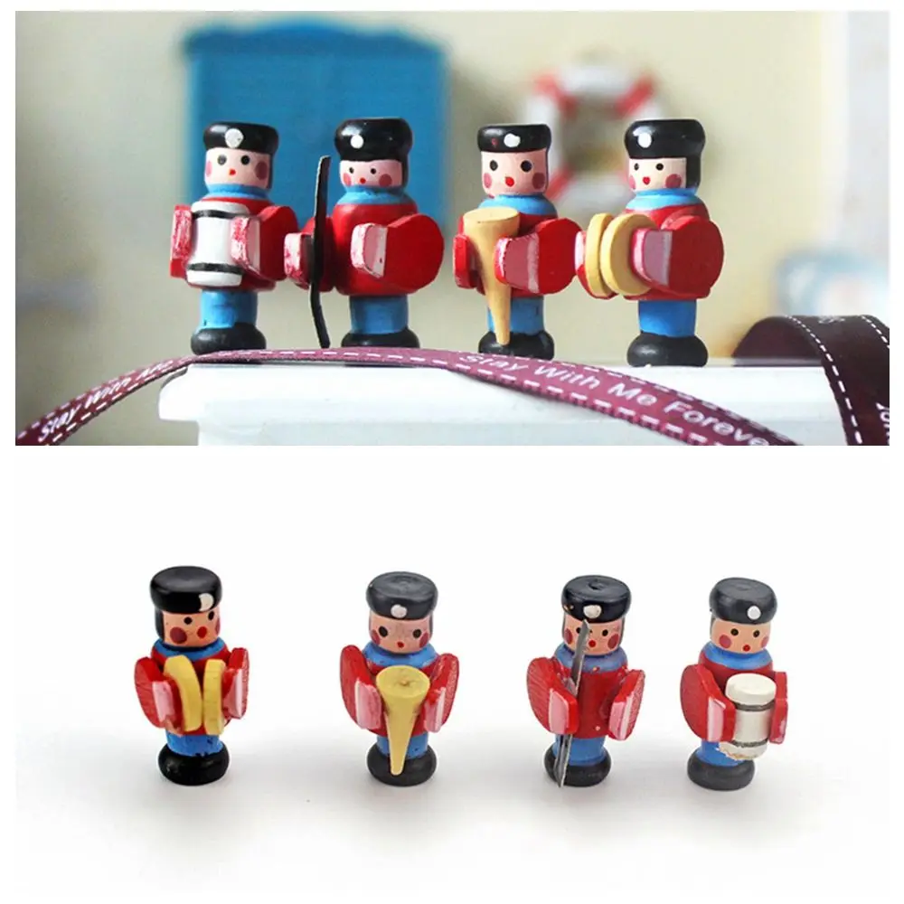 

Wood Crafts Toys Dollhouse Decor Micro Landscaping Miniature Home Decoration Mini Image Scene Model Mini Drum Doll