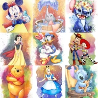5d diy diamond painting disney cartoon characters mickey mouse embroidery cross stitch mosaic resin home decor childrens gifts