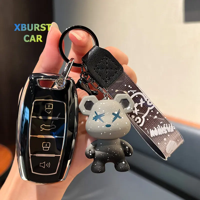 Чехол-брелок для автомобиля Haval Jolion Joico Jollein F7 H6 F7x Jolyon F7H Dargo, мягкий чехол для автомобильного ключа из ТПУ, брелок для Haval H6 2022